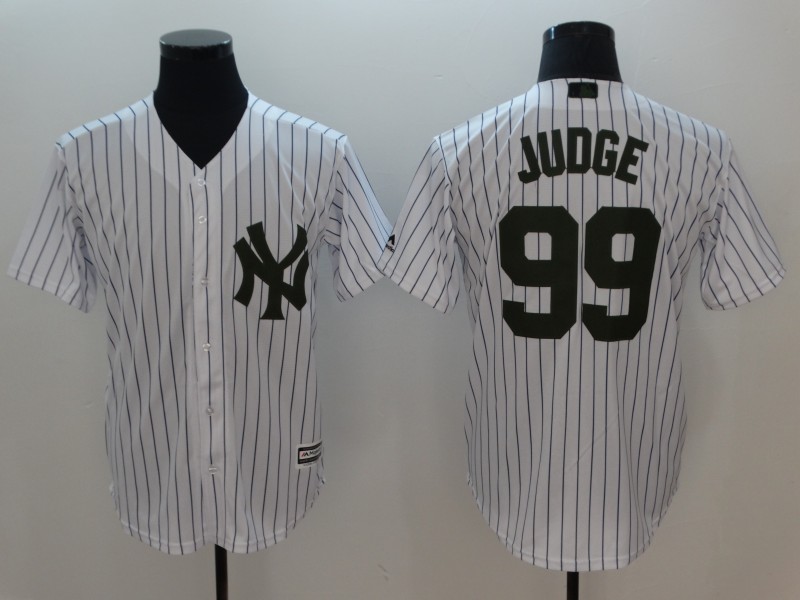 Men New York Yankees #99 Judge White Commemorative Edition Game MLB Jerseys->tennessee titans->NFL Jersey